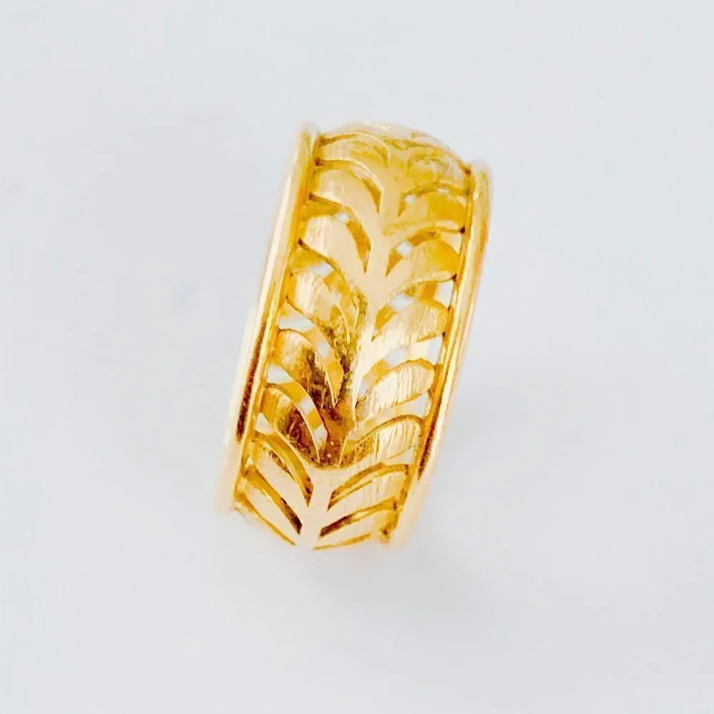 Vintage Tiffany & Co. 18K Villa Paloma Palm Ring - Picture 7 of 16